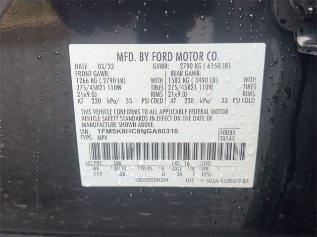 used 2022 Ford Explorer car, priced at $33,511