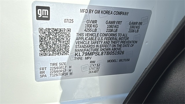 new 2026 Chevrolet TrailBlazer car, priced at $26,785