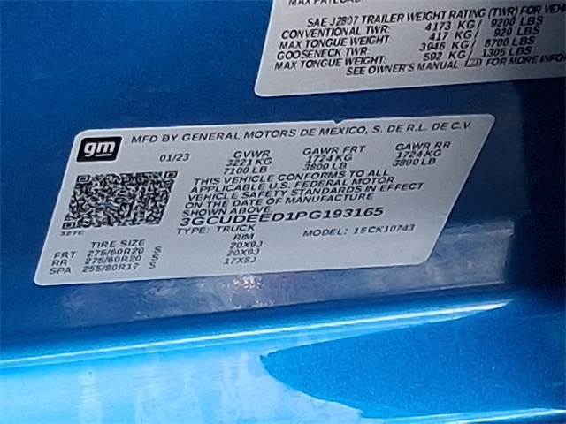 used 2023 Chevrolet Silverado 1500 car, priced at $46,853