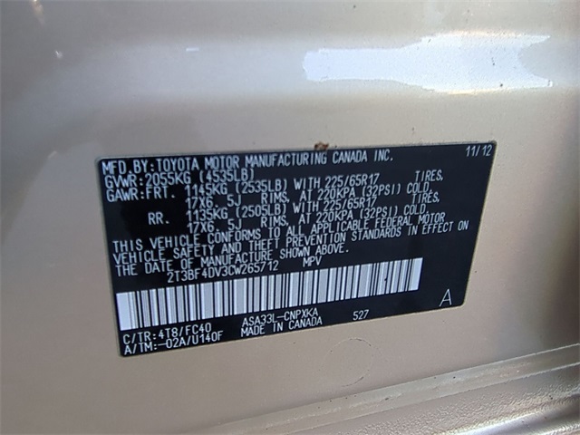 used 2012 Toyota RAV4 car, priced at $9,511