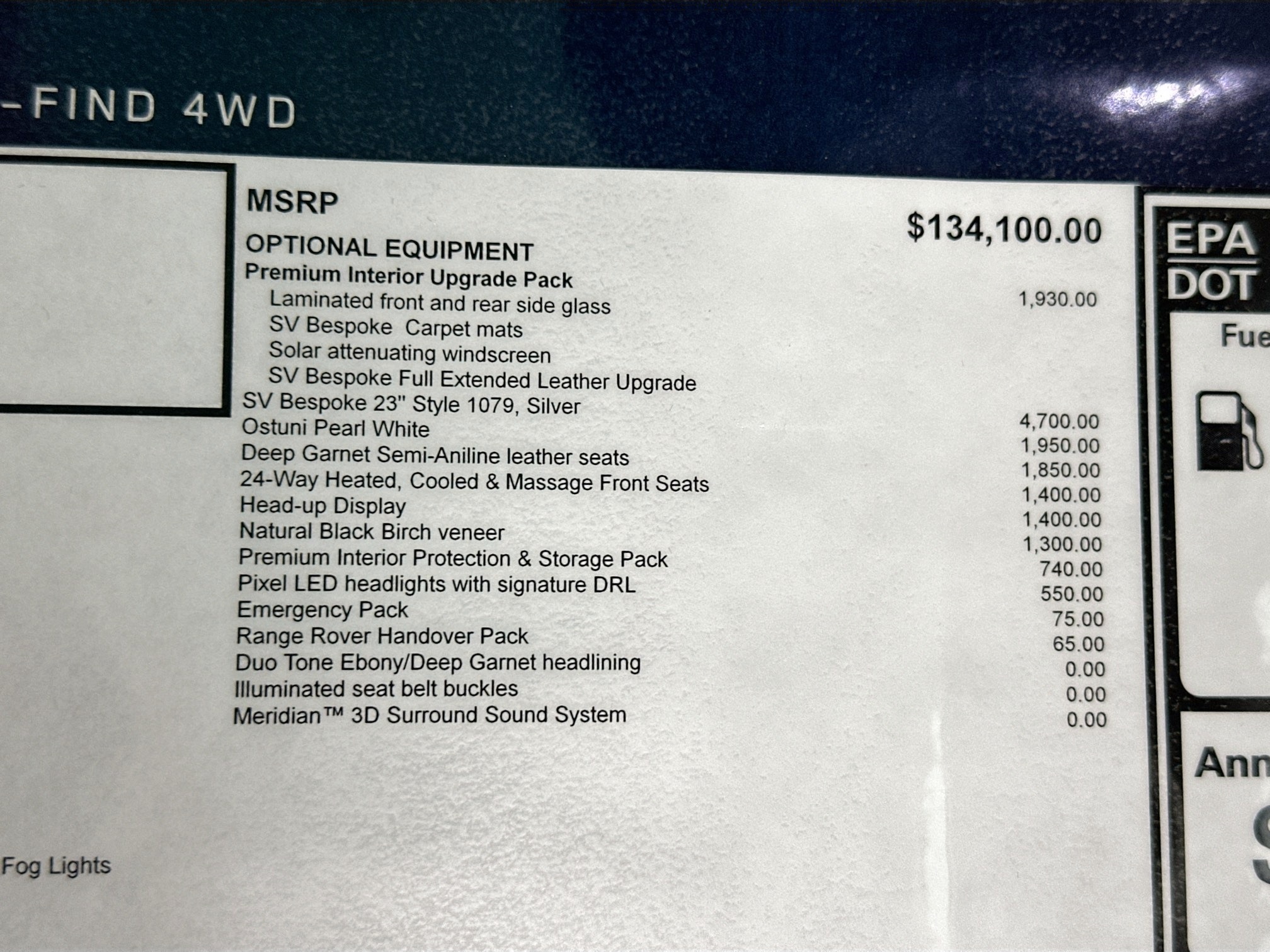 new 2025 Land Rover Range Rover car, priced at $152,210