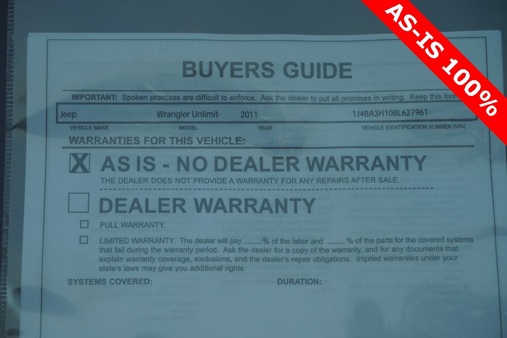 used 2011 Jeep Wrangler car, priced at $9,000