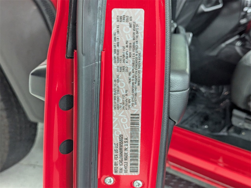 used 2021 Jeep Wrangler car, priced at $27,981