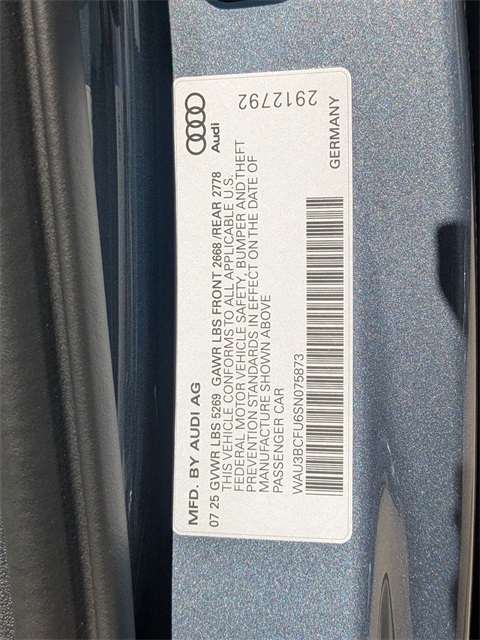 new 2025 Audi A5 car, priced at $59,325