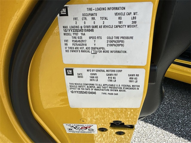 used 2004 Chevrolet Corvette car, priced at $19,071