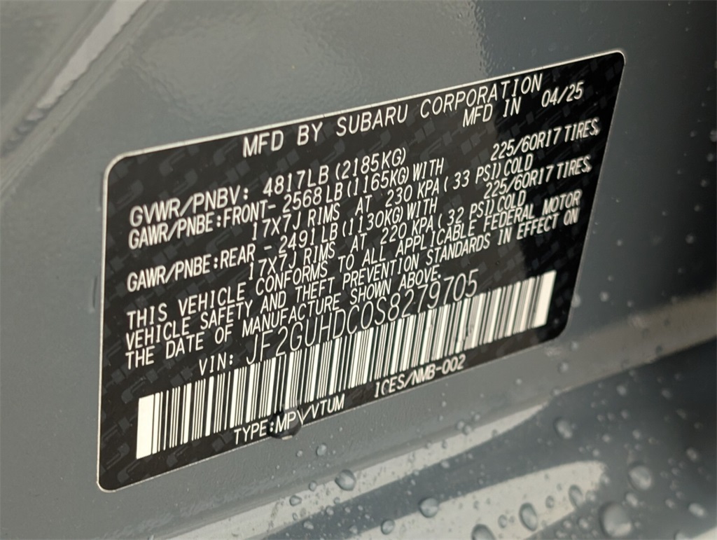 new 2025 Subaru Crosstrek car, priced at $32,925