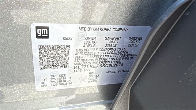 new 2025 Chevrolet Trax car, priced at $27,585