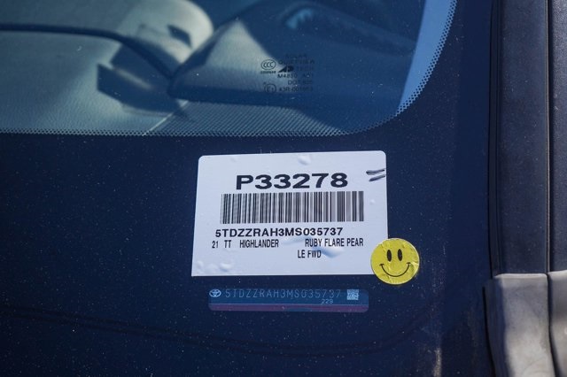 used 2021 Toyota Highlander car, priced at $26,692