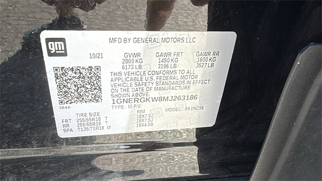 used 2021 Chevrolet Traverse car, priced at $25,800