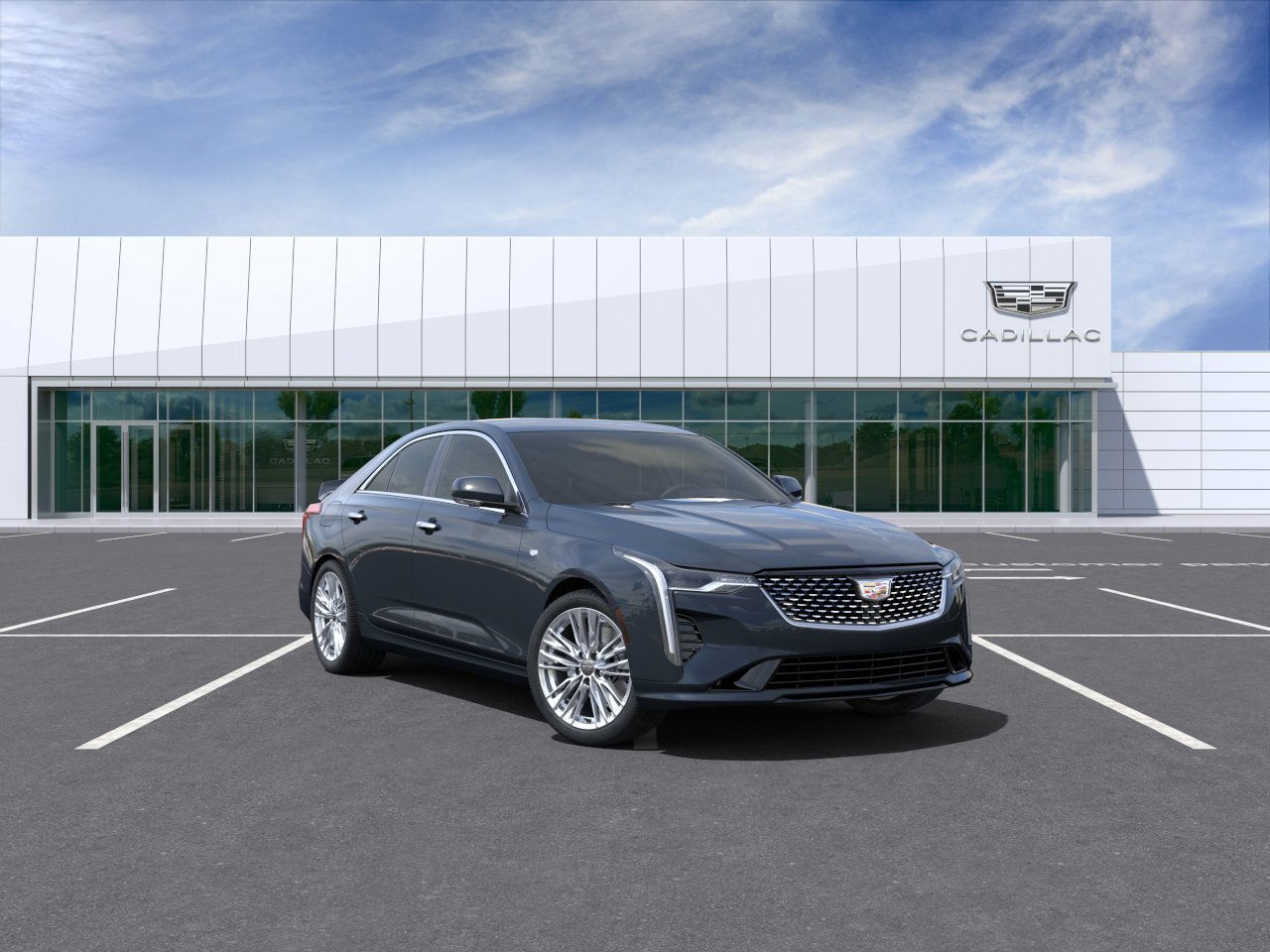 new 2025 Cadillac CT4 car, priced at $47,500