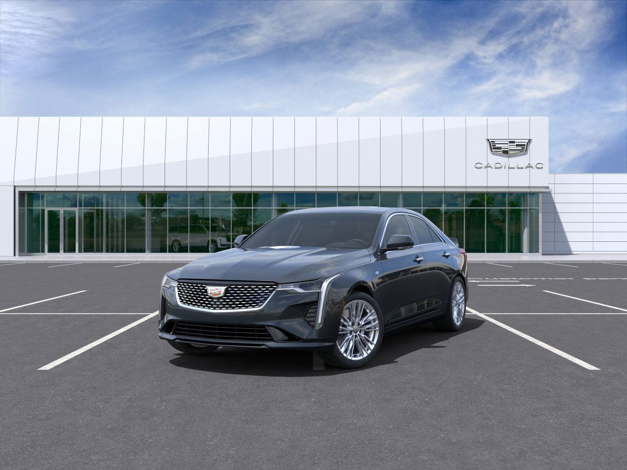 new 2025 Cadillac CT4 car, priced at $47,500