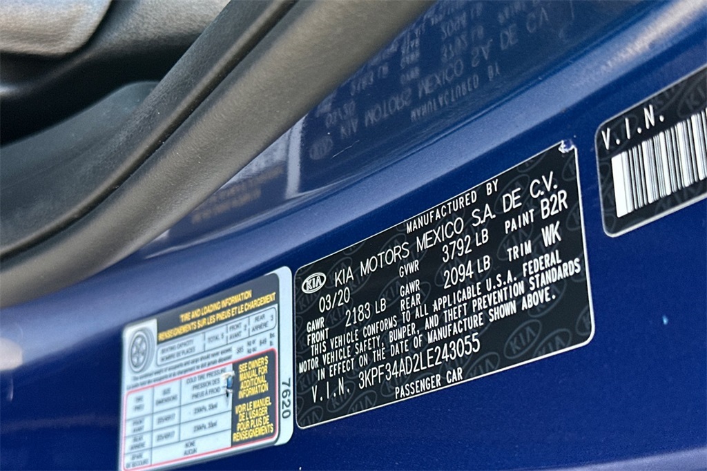 used 2020 Kia Forte car, priced at $15,955