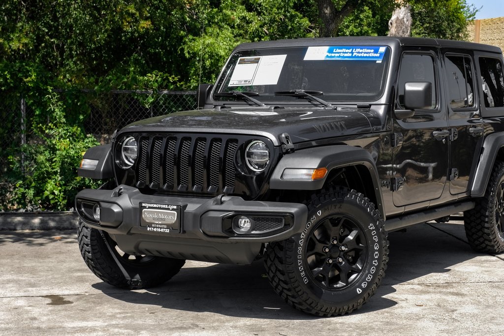 used 2021 Jeep Wrangler car, priced at $31,481