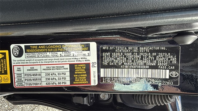 used 2015 Toyota Camry car, priced at $17,998