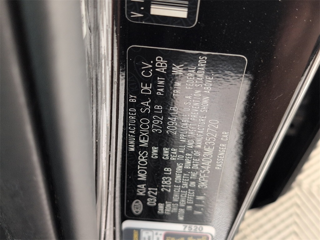 used 2021 Kia Forte car, priced at $12,988