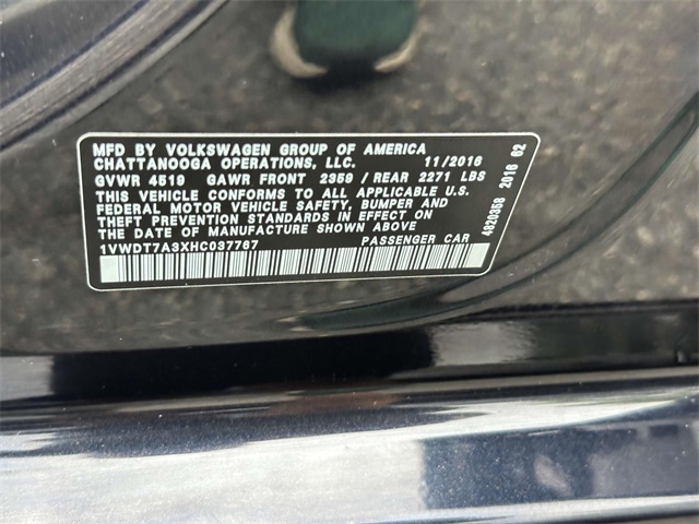 used 2017 Volkswagen Passat car, priced at $14,939