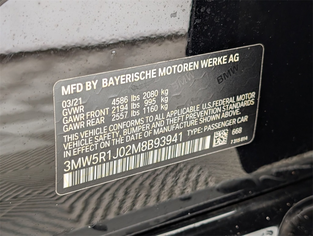 used 2021 BMW 3-Series car, priced at $22,688