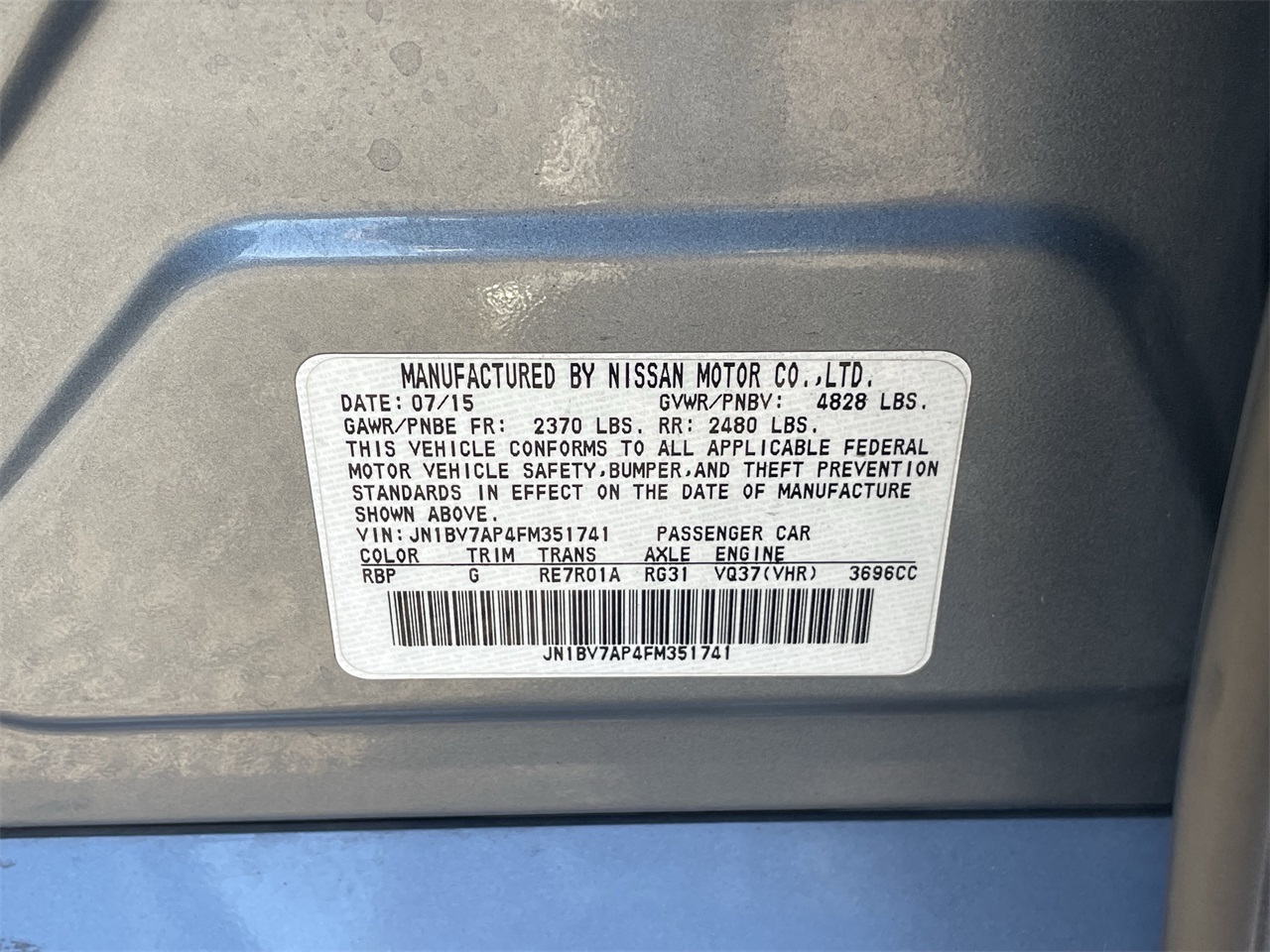 used 2015 INFINITI Q50 car, priced at $10,300
