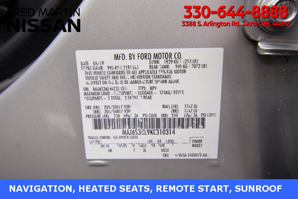 used 2019 Ford EcoSport car, priced at $16,596