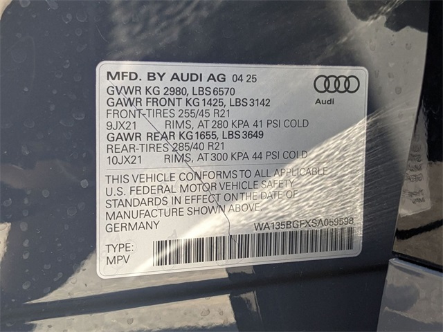 new 2025 Audi e-tron car, priced at $79,025