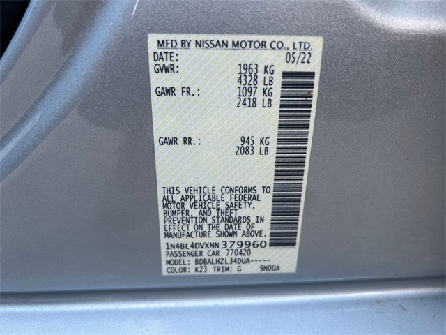 used 2022 Nissan Altima car, priced at $17,811
