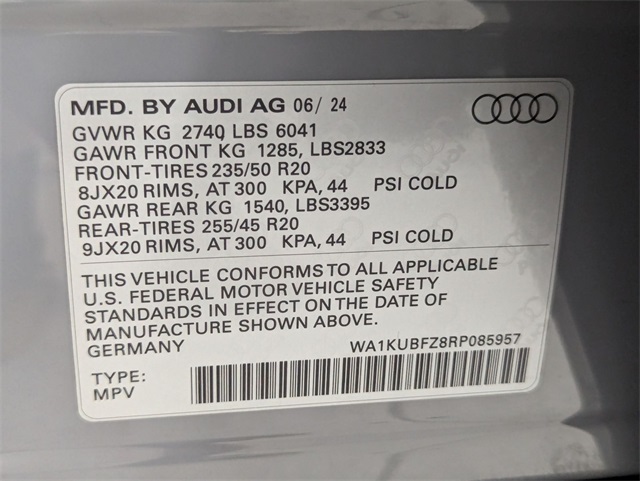 used 2024 Audi Q4 e-tron car, priced at $39,381