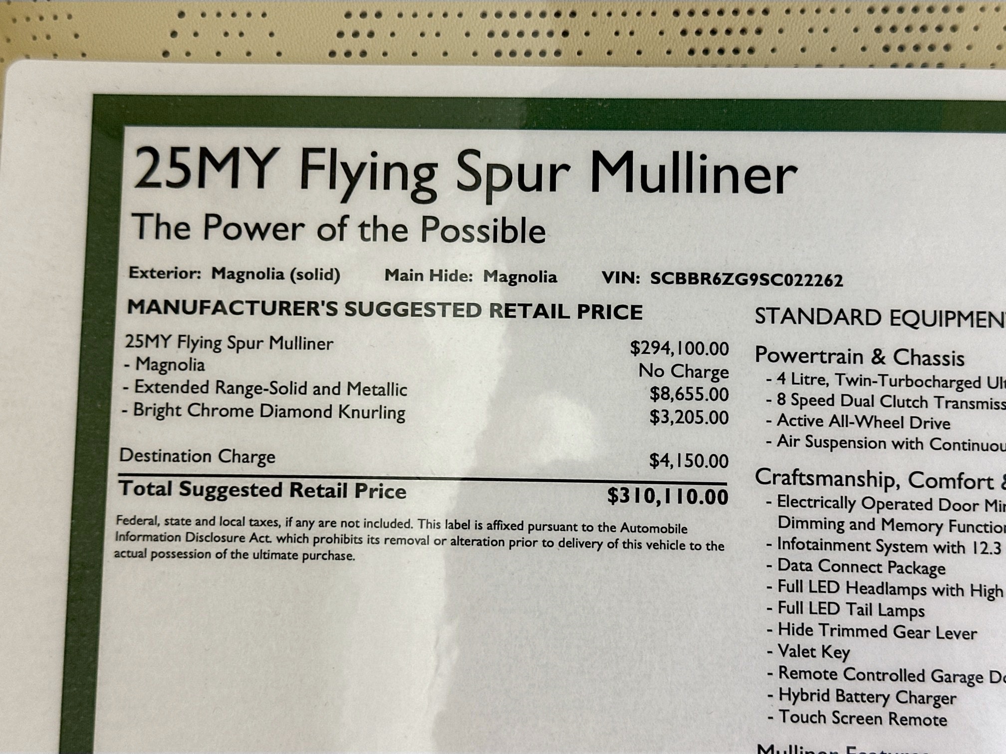 new 2025 Bentley Flying Spur car