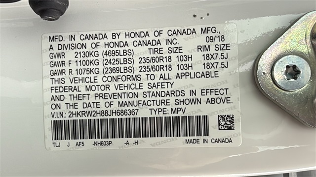 used 2018 Honda CR-V car, priced at $20,898