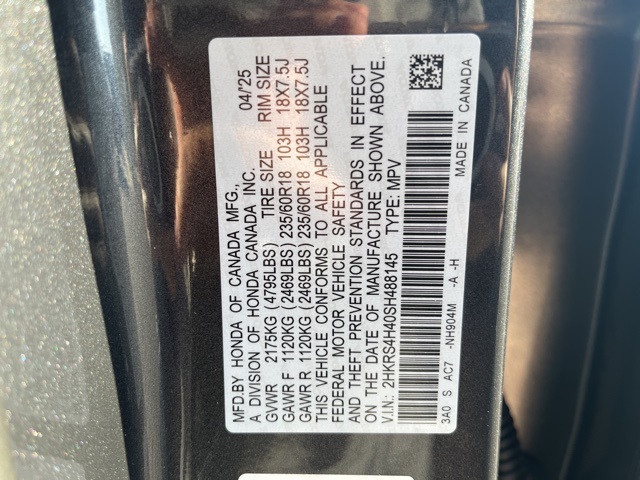new 2025 Honda CR-V car, priced at $36,075