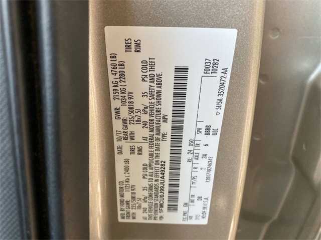used 2018 Ford Escape car, priced at $14,131