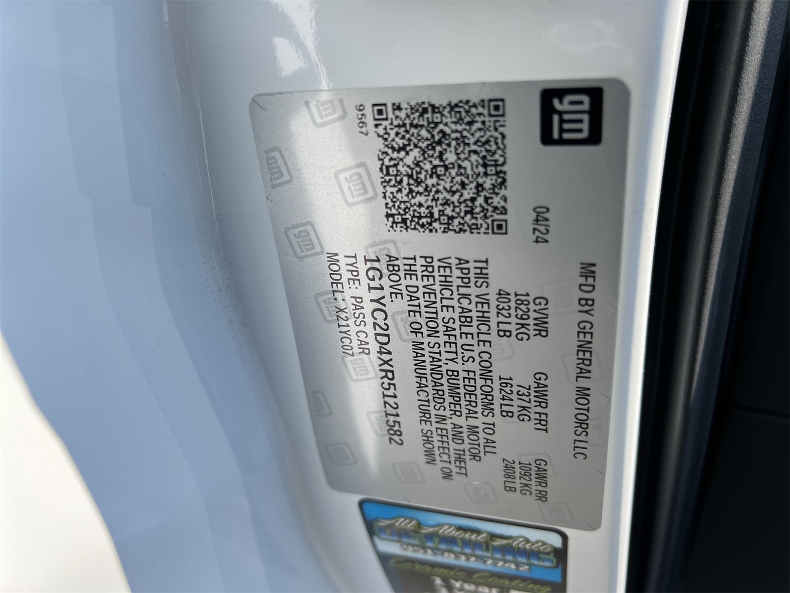 used 2024 Chevrolet Corvette car, priced at $77,994