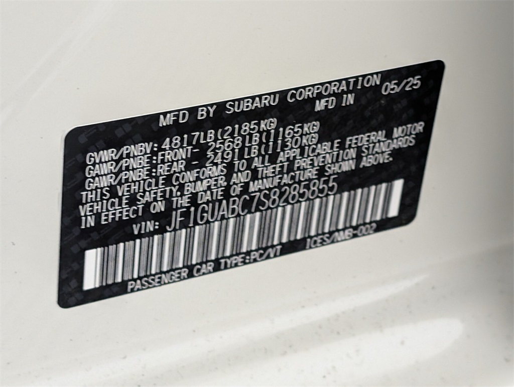 new 2025 Subaru Impreza car, priced at $26,881
