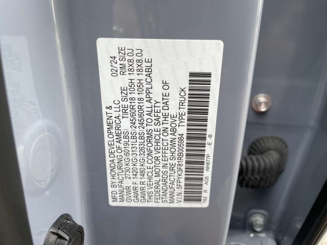 used 2024 Honda Ridgeline car, priced at $38,480