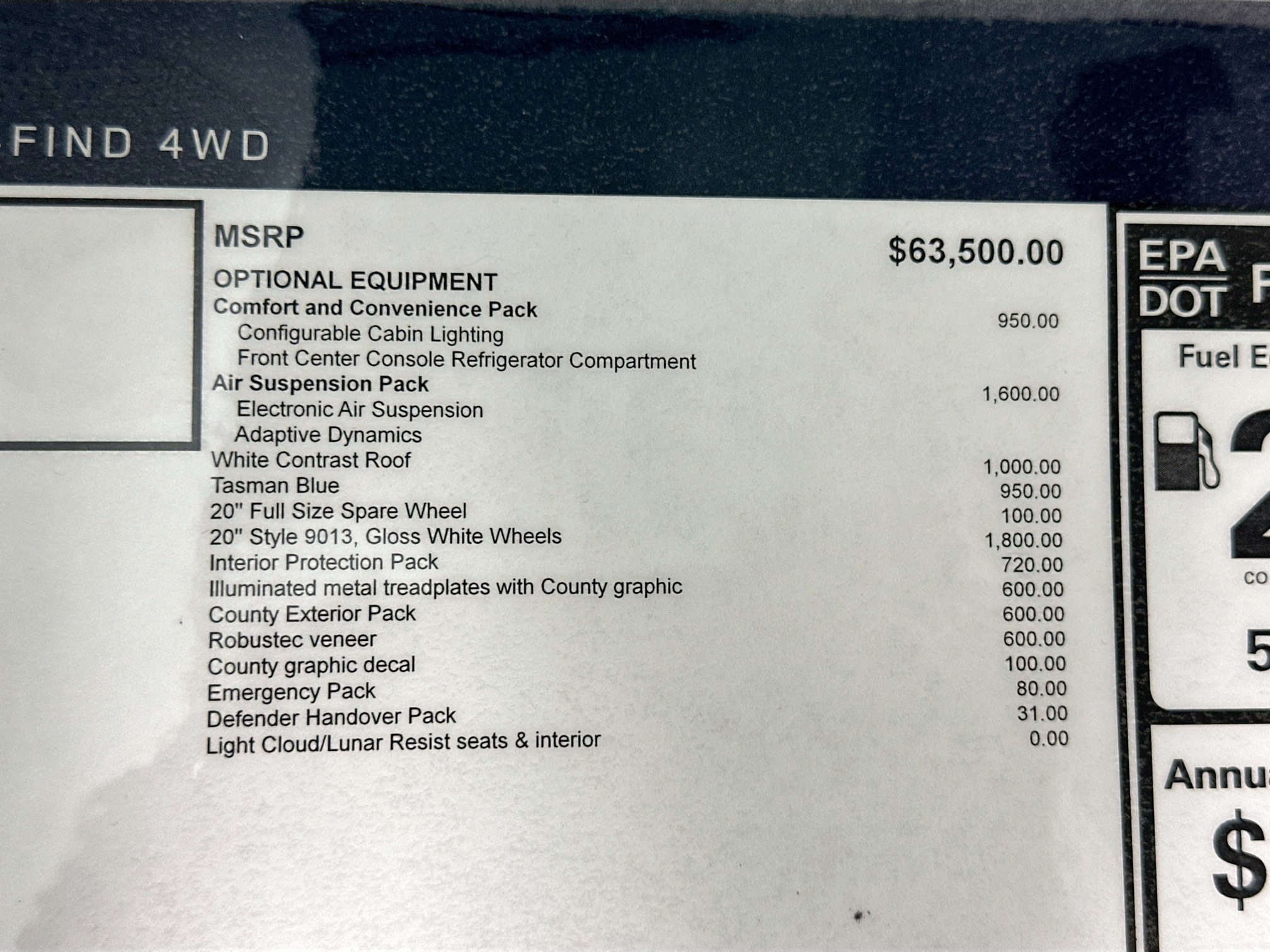 new 2026 Land Rover Defender 110 car, priced at $74,481