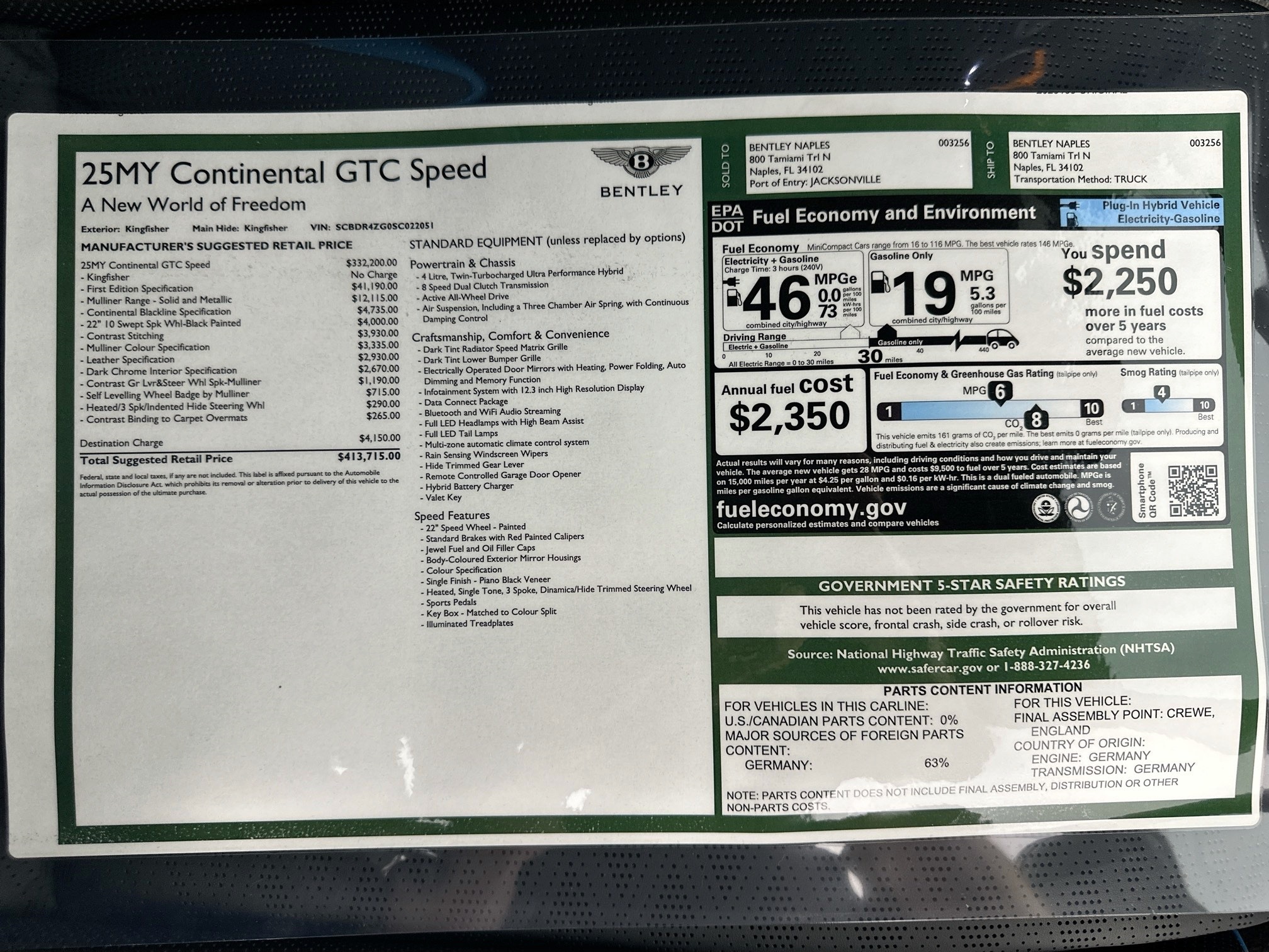 new 2025 Bentley Continental GTC car