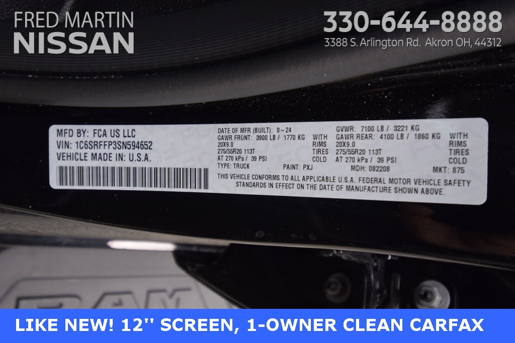 used 2025 Ram 1500 car, priced at $49,795