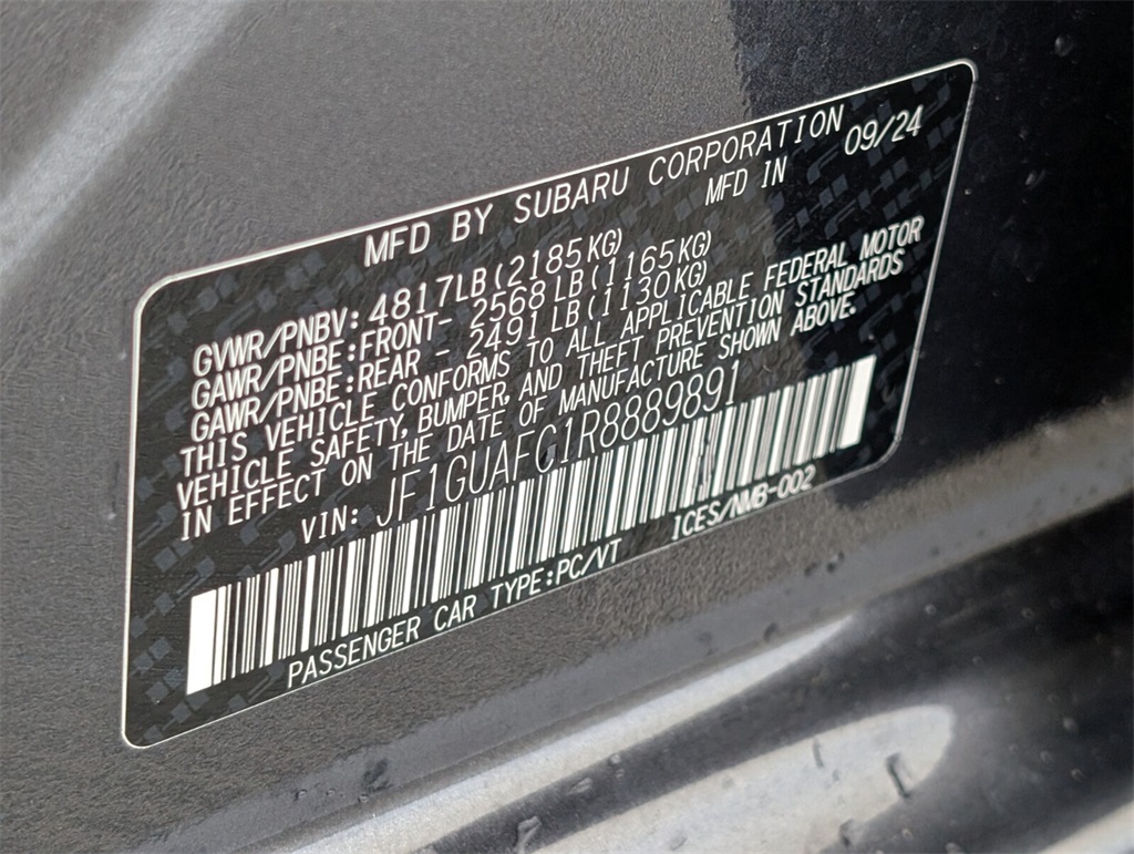 used 2024 Subaru Impreza car, priced at $23,500