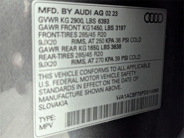 used 2023 Audi Q7 car, priced at $34,481
