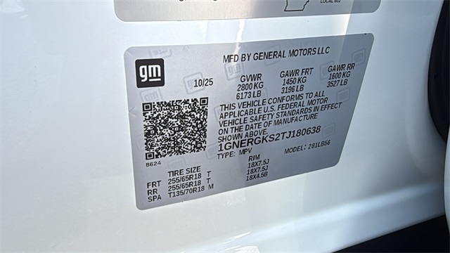 new 2026 Chevrolet Traverse car, priced at $43,120