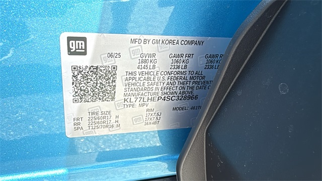 new 2025 Chevrolet Trax car, priced at $25,085