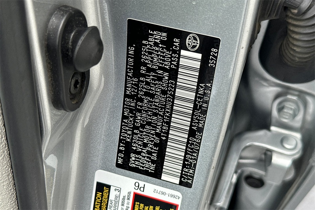 used 2017 Toyota Camry car, priced at $17,923