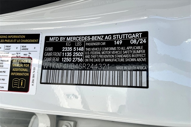 used 2025 Mercedes-Benz C-Class car, priced at $47,635