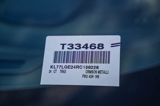 used 2024 Chevrolet Trax car, priced at $20,492