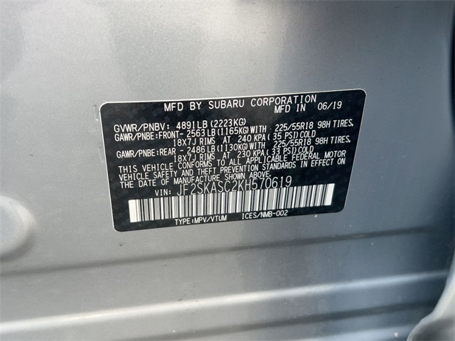 used 2019 Subaru Forester car, priced at $23,911