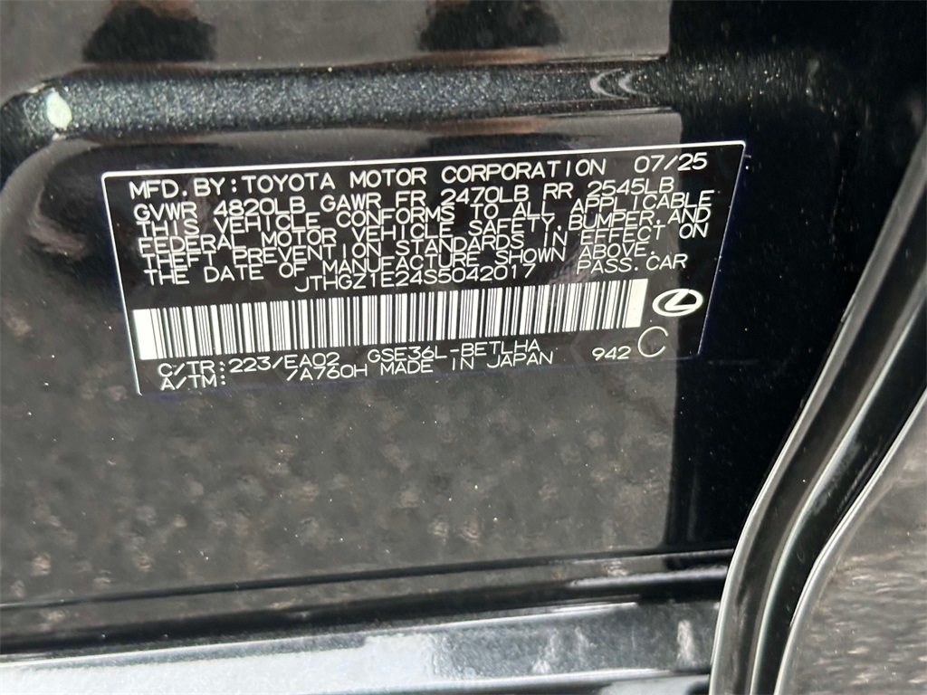 new 2025 Lexus IS car, priced at $53,388