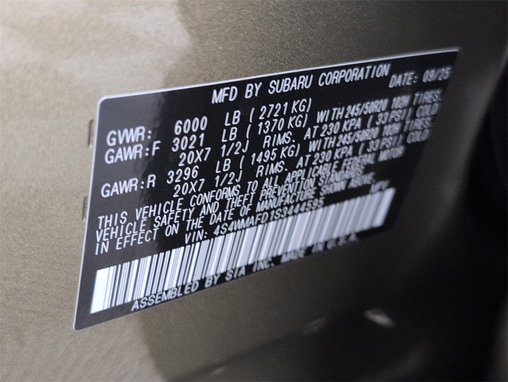 new 2025 Subaru Ascent car, priced at $46,440