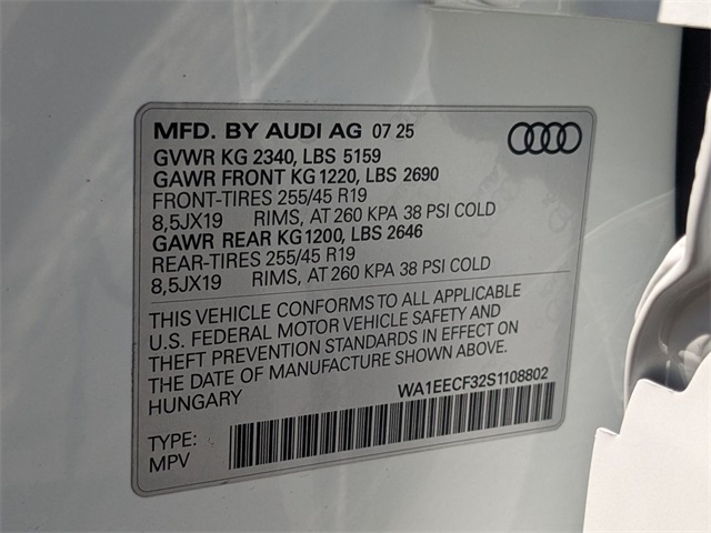 new 2025 Audi Q3 car, priced at $42,240