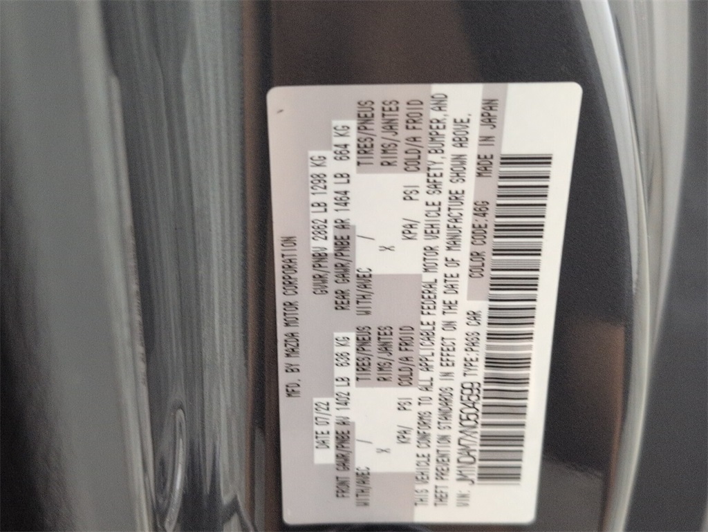 used 2022 Mazda Miata RF car, priced at $27,888