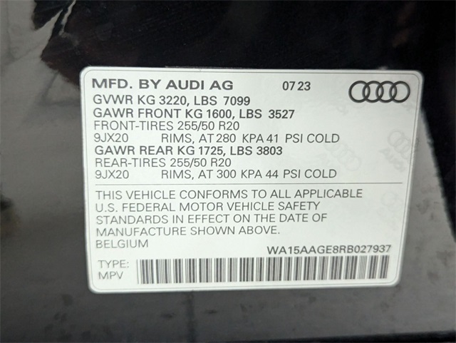 used 2024 Audi Q8 e-tron car, priced at $49,981