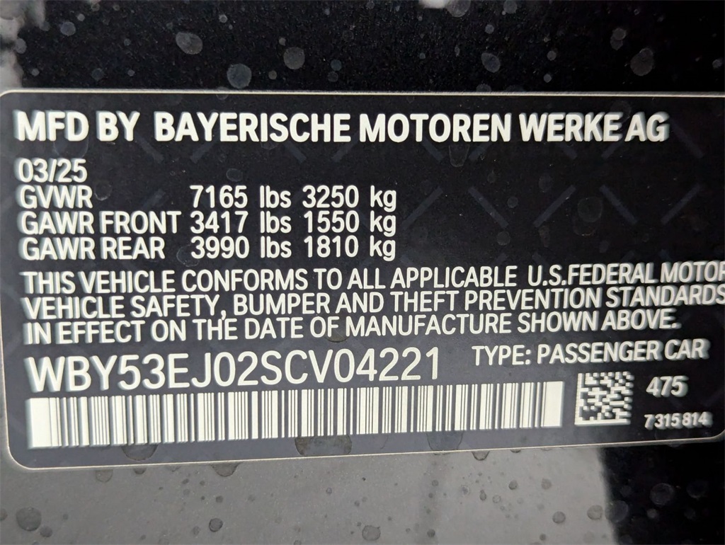 used 2025 BMW i7 car, priced at $114,741